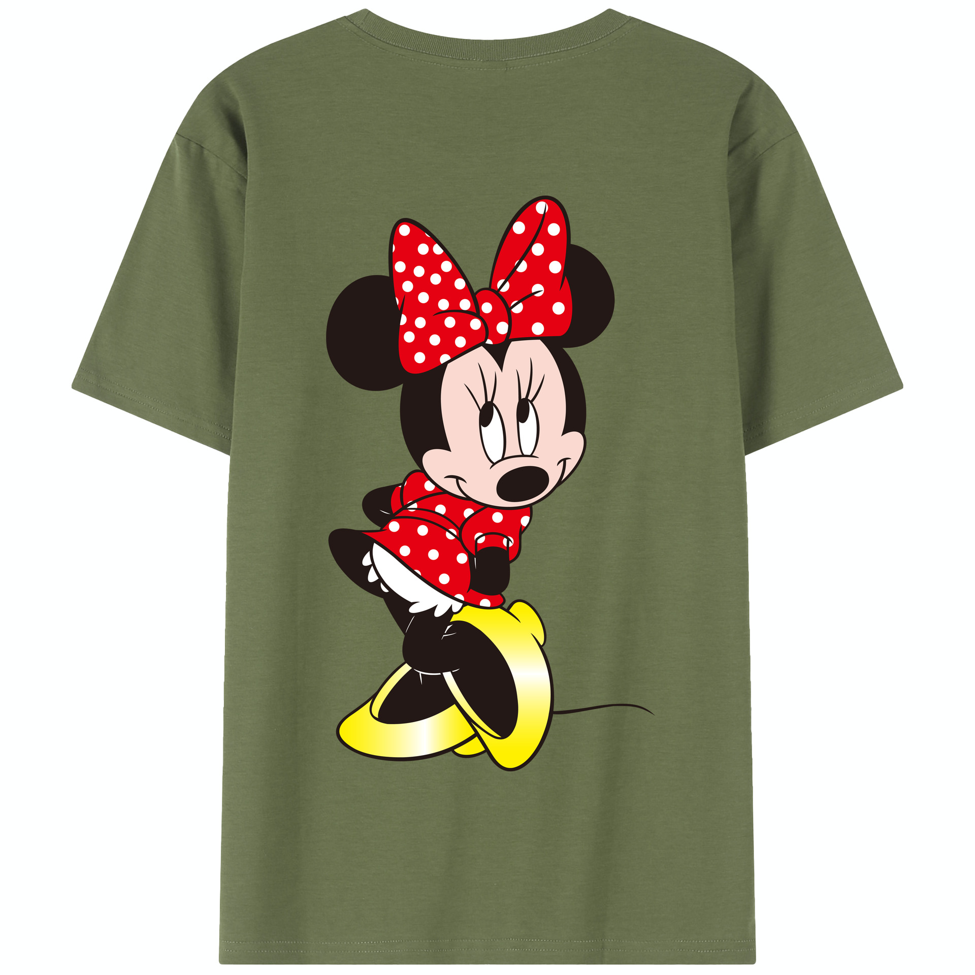 （画像用） ミッキーマウス Mickey Mouse 綿100％半袖Tシャツ（背面プリント）